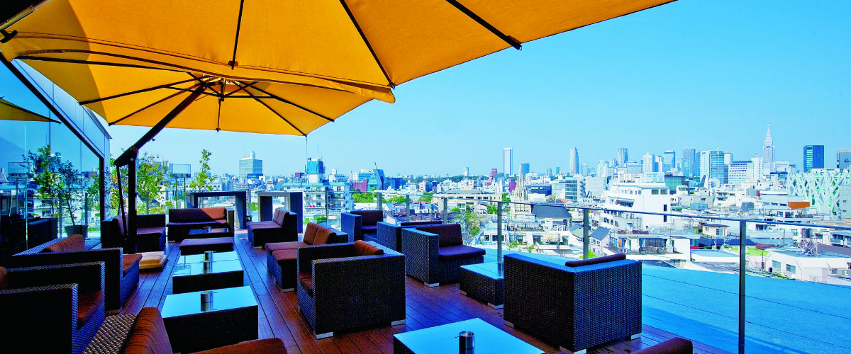 爽やかな風を感じて、テラス飲み