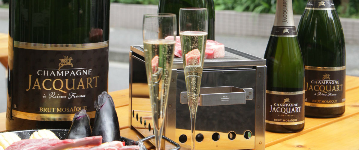 都心で楽しむスタイリッシュなBBQでマグナムシャンパーニュを体験!