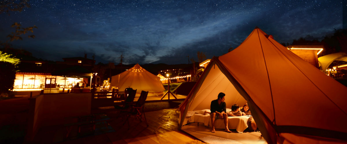 グランピングで楽しむ 真夏のワイン