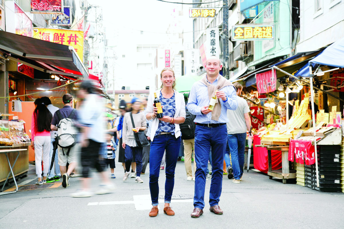 ボルドーの若手生産者、築地をいく。