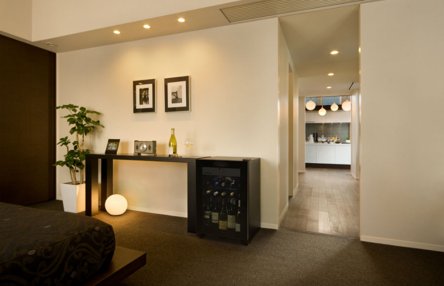 ワインセラーのある部屋