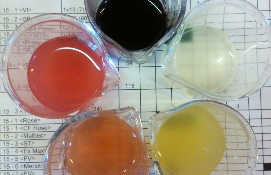 トライアル用のワインサンプル