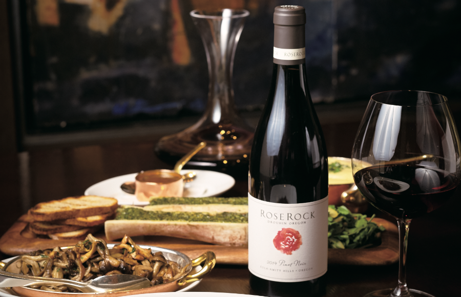ドメーヌ・ドルーアン「ローズロック ピノ・ノワール」は 技ありステーキとともに