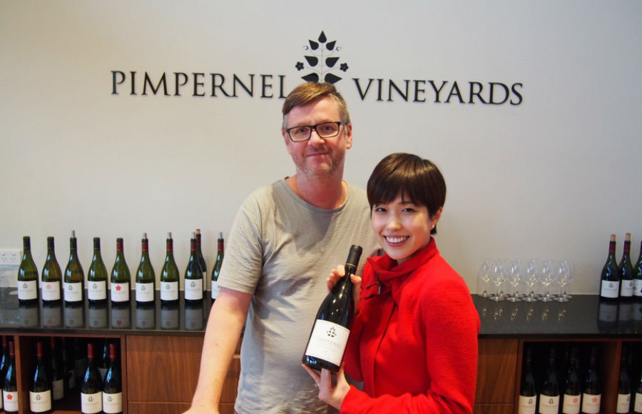 ピンパネル ヴィンヤードの醸造家ダーミエンと私