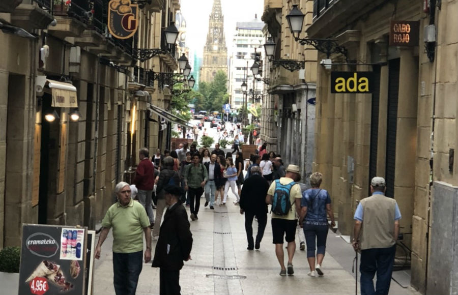 サン・セバスティアンの路地