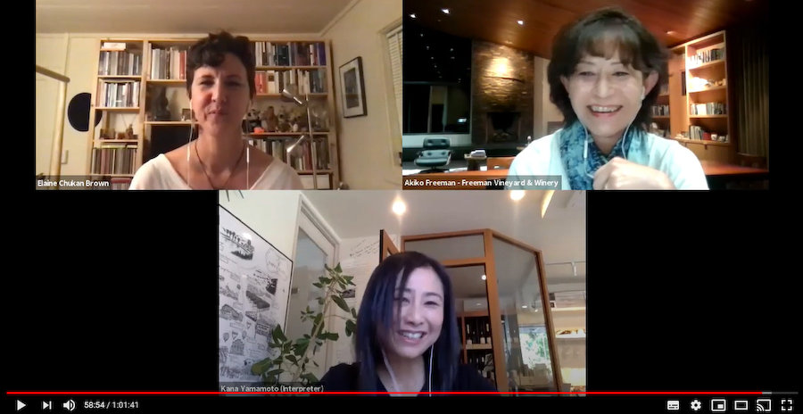 カリフォルニアワイン協会のウェビナー Youtubeで公開中