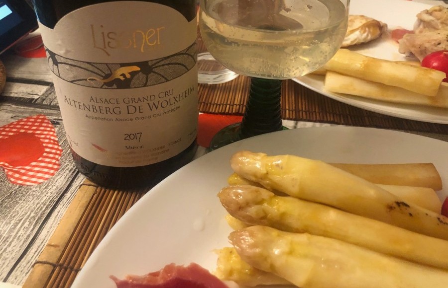 ミュスカと白アスパラガス