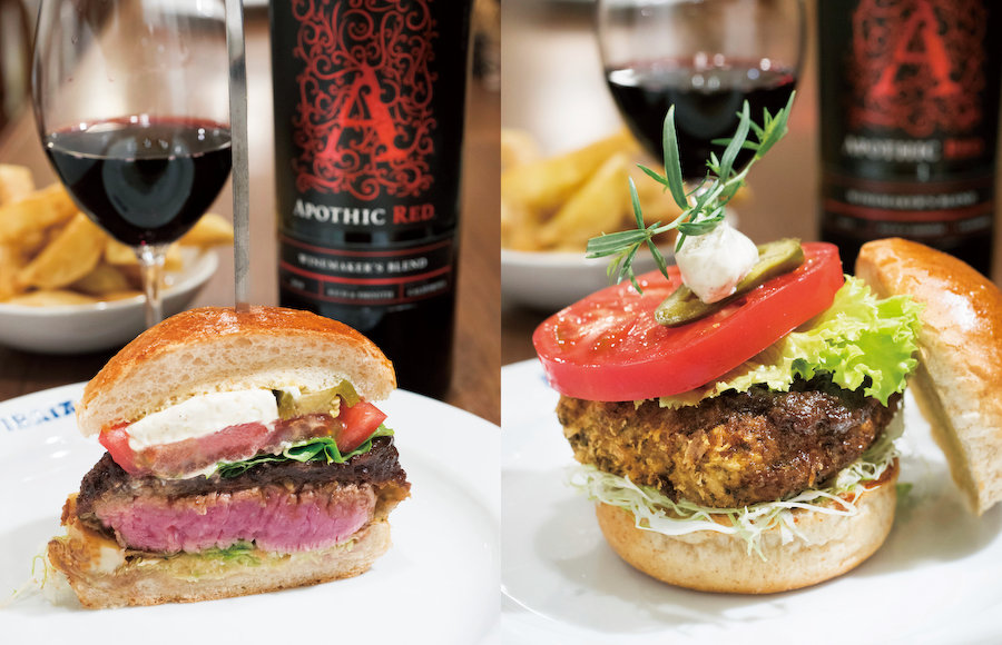 果実味たっぷりのカリフォルニアワインに「肉」ビストロの本気バーガーを