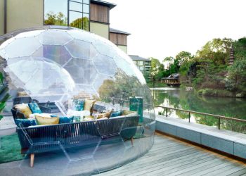 フォーシーズンズホテル京都にシャンパンドームが今年も登場